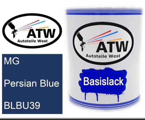 MG, Persian Blue, BLBU39: 1L Lackdose, von ATW Autoteile West.